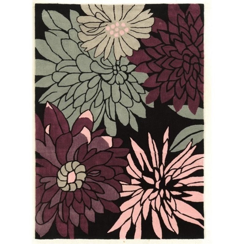 Riverbay Furniture 8' x 10' Hand Tufted Rug in Black