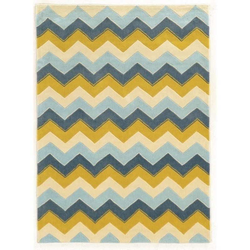 Riverbay Furniture 8' x 10' Hand Tufted Rug in Blue