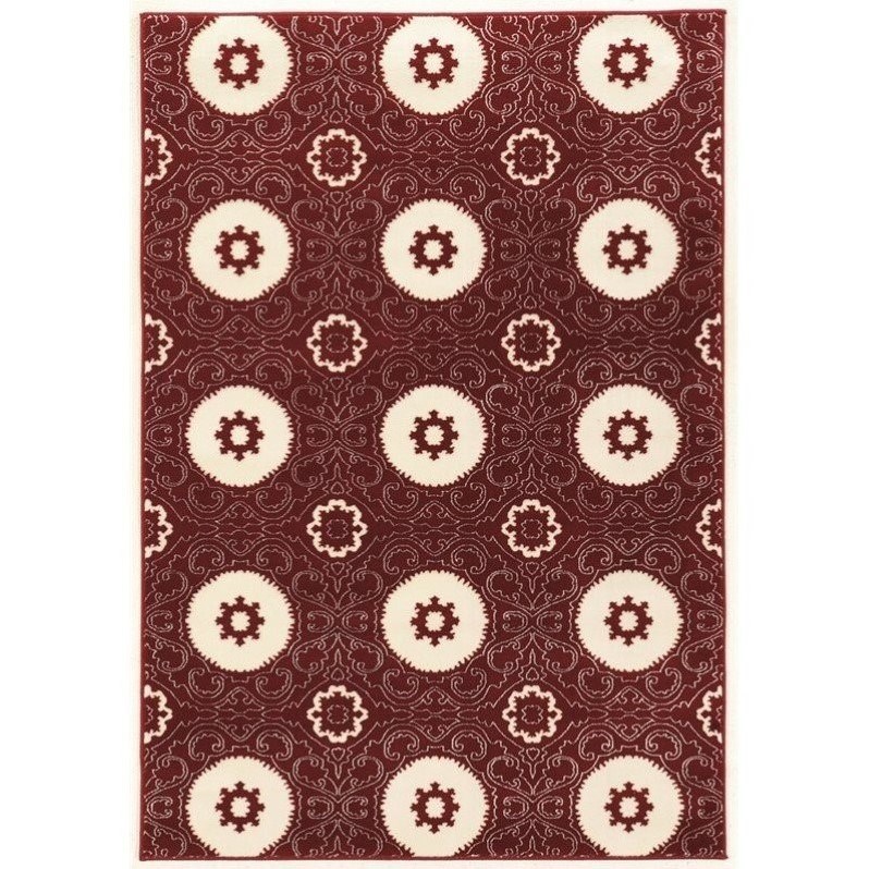 Riverbay Furniture 2' x 3' Rug in Red