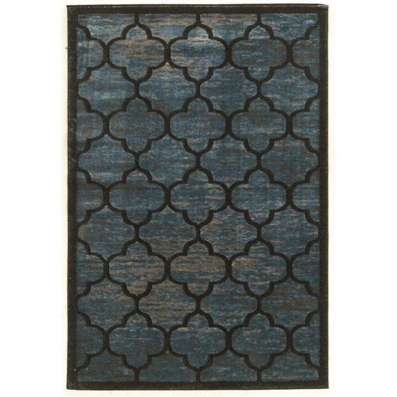 Riverbay Furniture 8' x 11' Rug in Blue Gray
