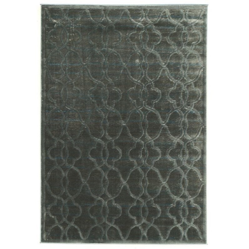 Riverbay Furniture 2' x 3' Rug in Blue and Black