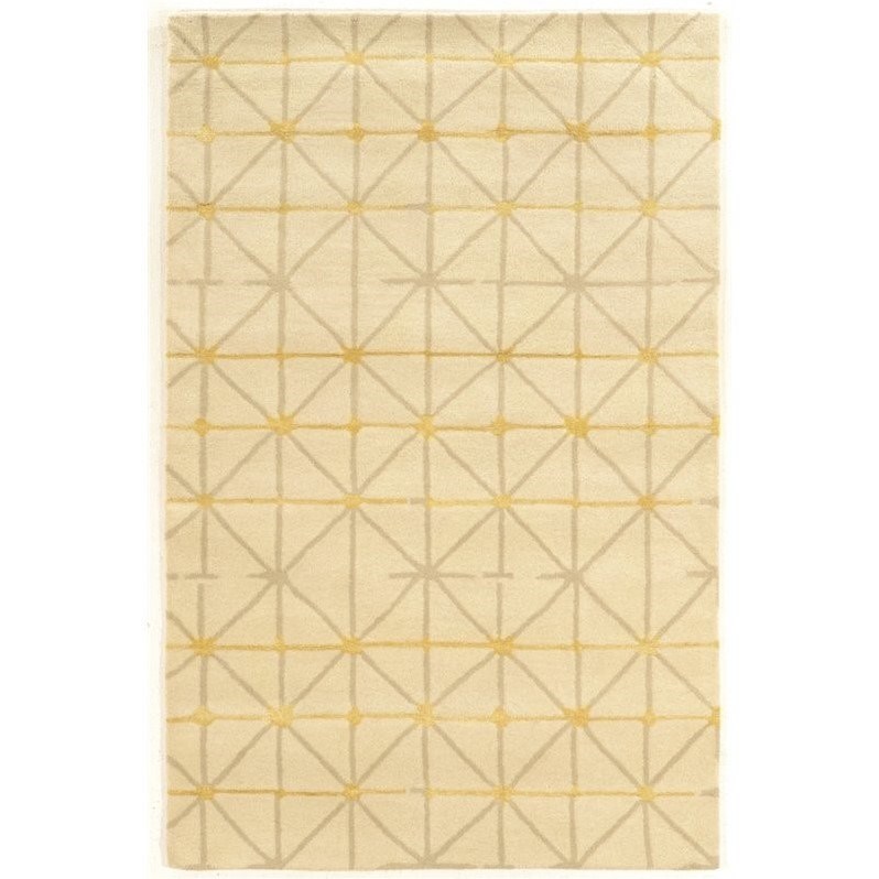 Riverbay Furniture 5' x 8' Hand Tufted Rug in Ivory and Gray