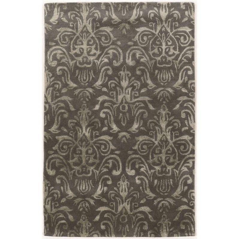 Riverbay Furniture 5' x 8' Hand Tufted Rug in Slate and Gray