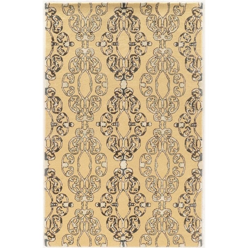 Riverbay Furniture 2' x 3' Hand Tufted Rug in Cream and Blue