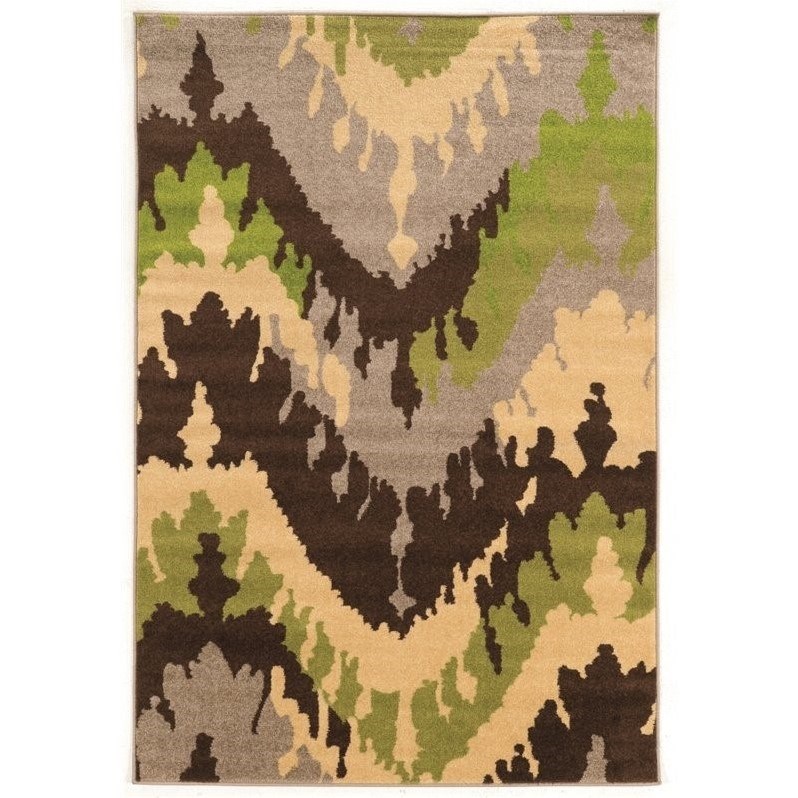 Riverbay Furniture 5' x 7' Rug in Brown and Green