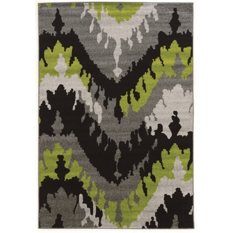 Riverbay Furniture 5' x 7' Rug in Black and Gray