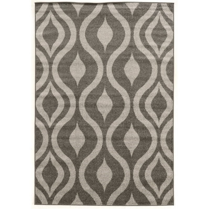 Riverbay Furniture 2' x 3' Rug in Gray and Beige 