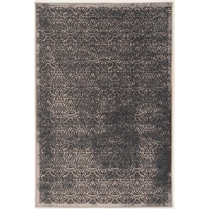 Riverbay Furniture 2' x 3' Power Loomed Rug in Gray