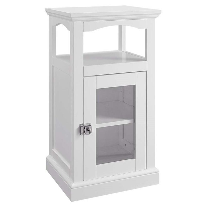 Riverbay Furniture Linen Cabinet in White
