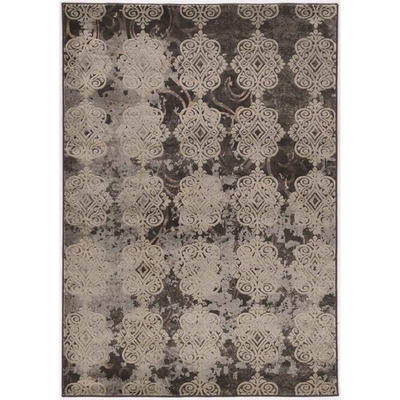 Riverbay Furniture 2' x 3' Rug in Beige and Brown
