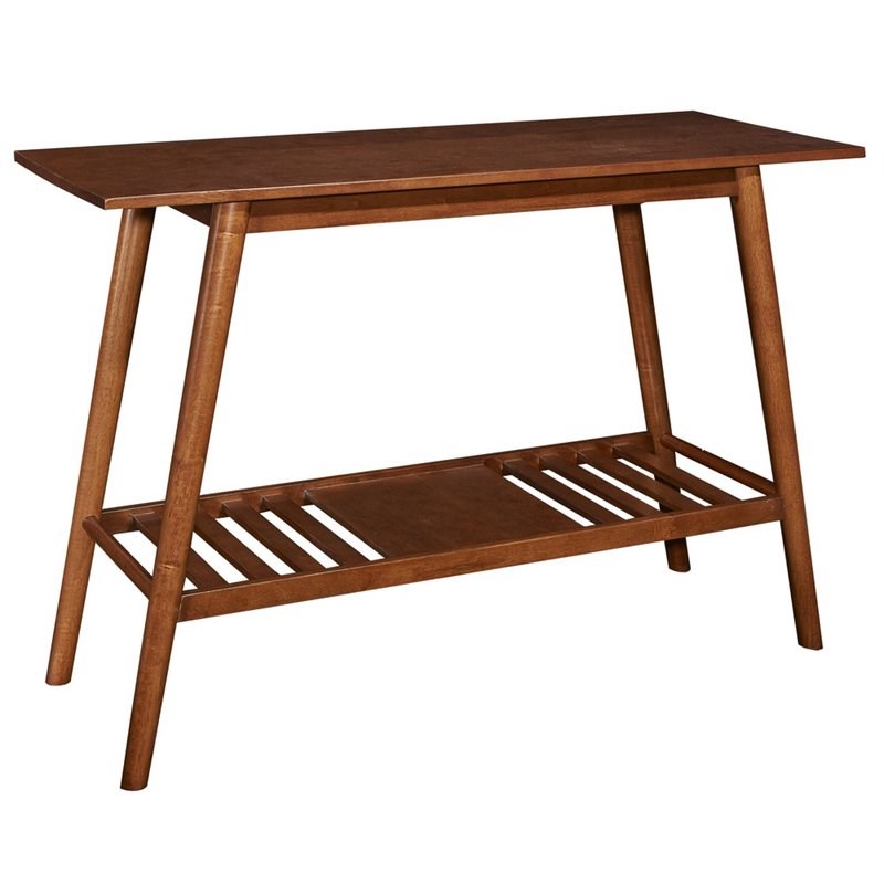 Riverbay Furniture Console Table in Warm Brown