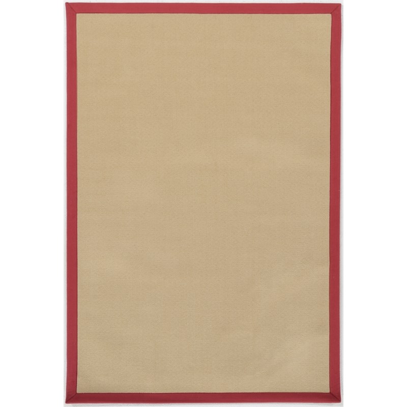 Riverbay Furniture 13' x 13' Area Rug in Natural and Red