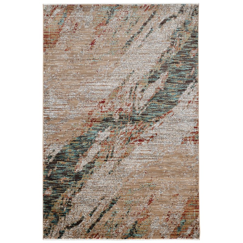 Riverbay Furniture 5' x 8' Area Rug in Marble Teal