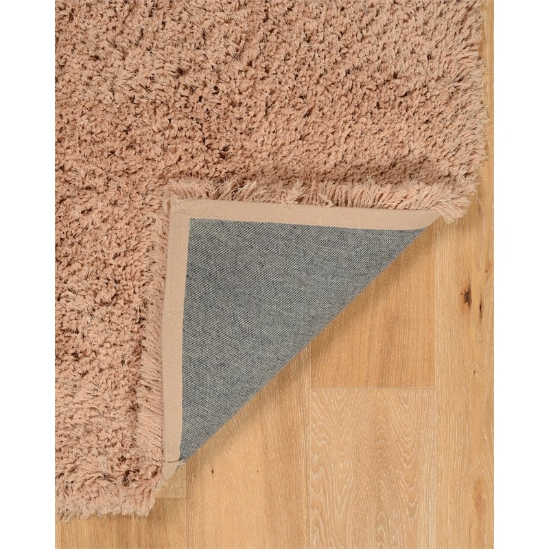 Riverbay Furniture 2' x 3' Shag Accent Rug in Sand