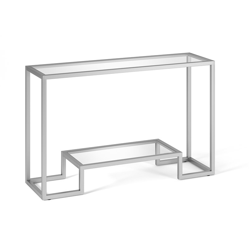 glass console table 100cm