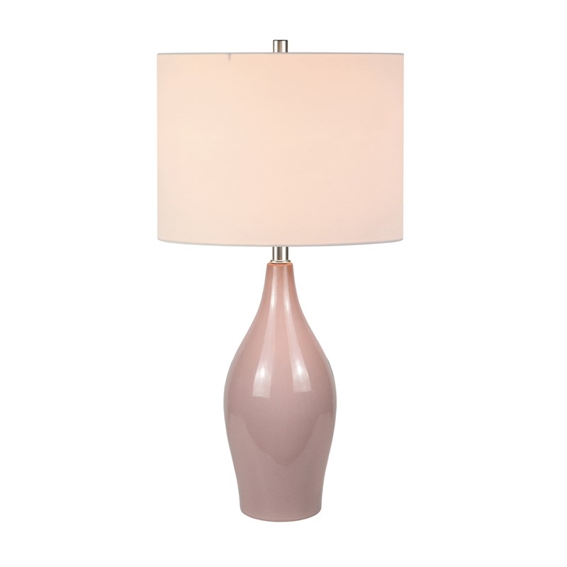 Henn Hart 28 25 Ceramic Table Lamp In Dusty Rose Pink Tl0280 Henn Hart 28 25 Ceramic Table Lamp In, Dusty Rose Lamp Shade