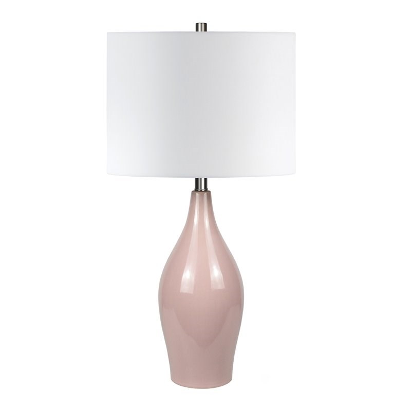 Henn Hart 28 25 Ceramic Table Lamp In Dusty Rose Pink Tl0280 Henn Hart 28 25 Ceramic Table Lamp In, Dusty Rose Lamp Shade