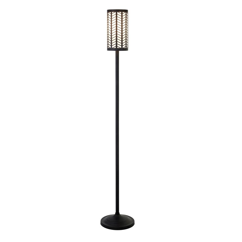 Henn Hart Black Geomtric Metal Shade Floor Lamp Fl0578 Henn Hart Black Geomtric Metal Shade, Metal Shade Floor Lamp