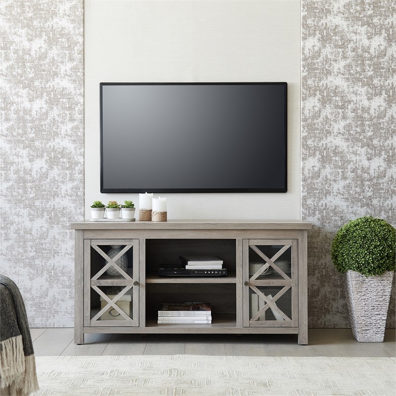 Henn&Hart Gray Oak TV Stand Homesquare