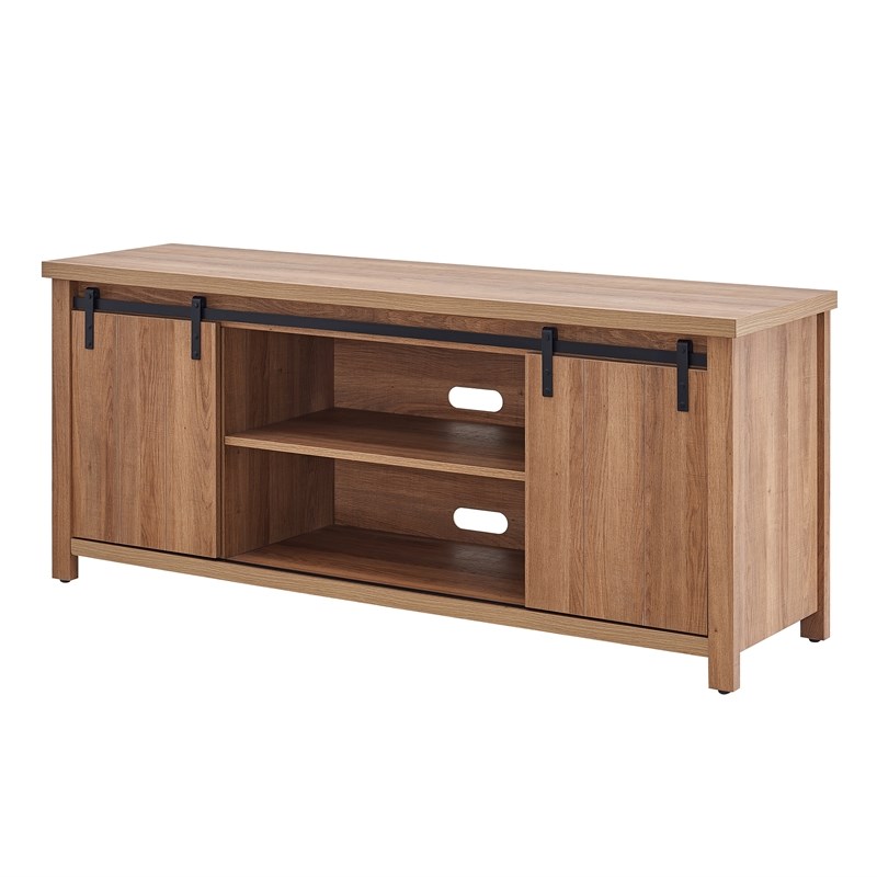 Henn&Hart Golden Oak TV Stand Homesquare