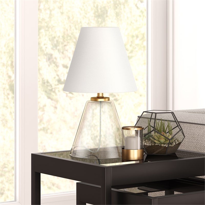 Henn&Hart Clear Glass Mini Table Lamp
