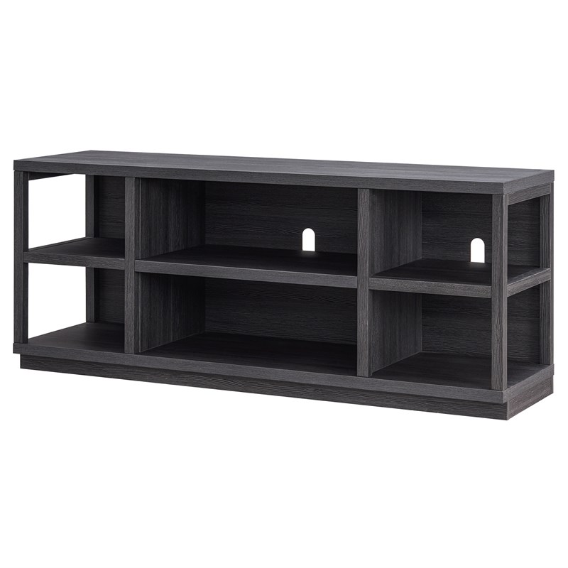 Henn&Hart 58 in. Charcoal Gray MDF TV Stand