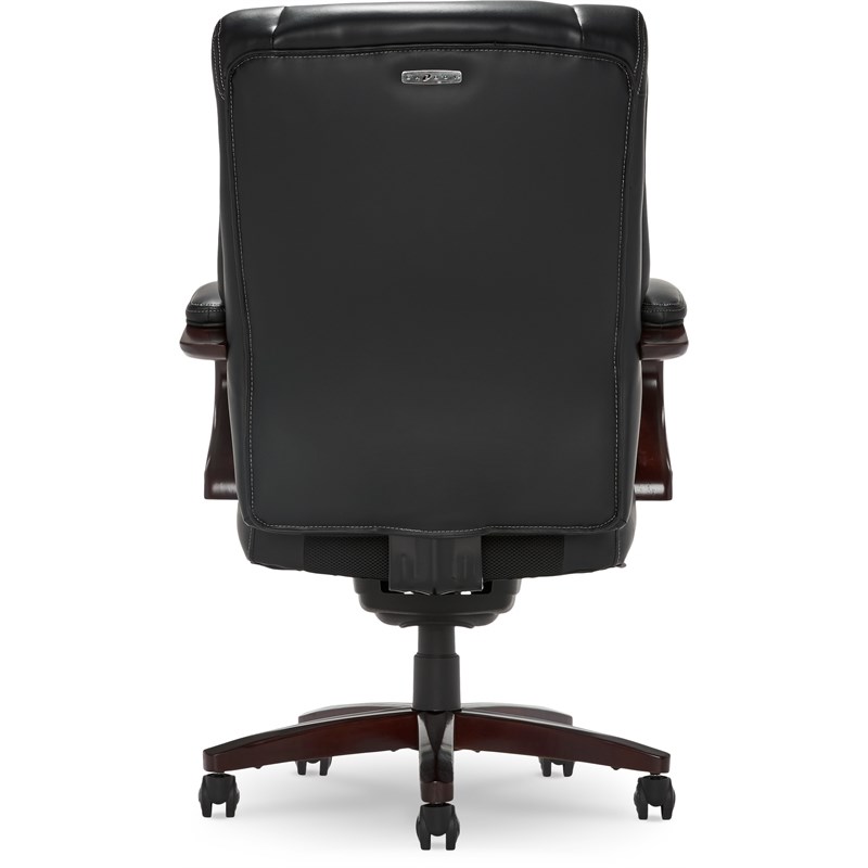 LaZBoy Bellamy Executive Office Chair Black Bonded Leather Homesquare