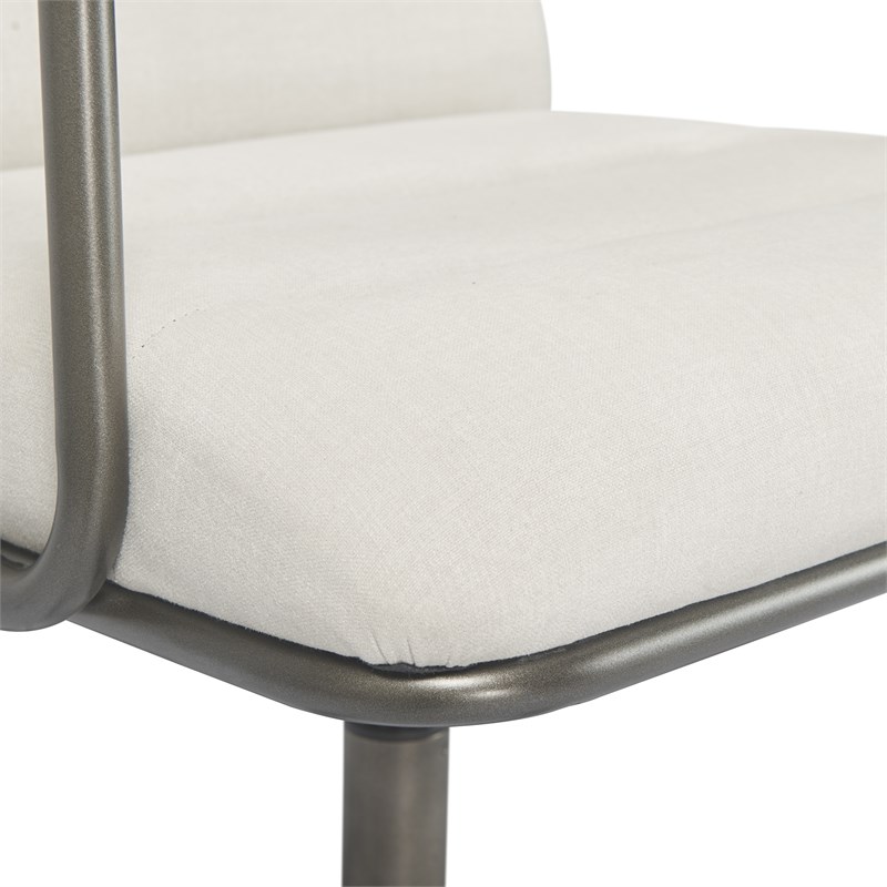 Finch Franklin Modern Fabric Desk Chair Cream