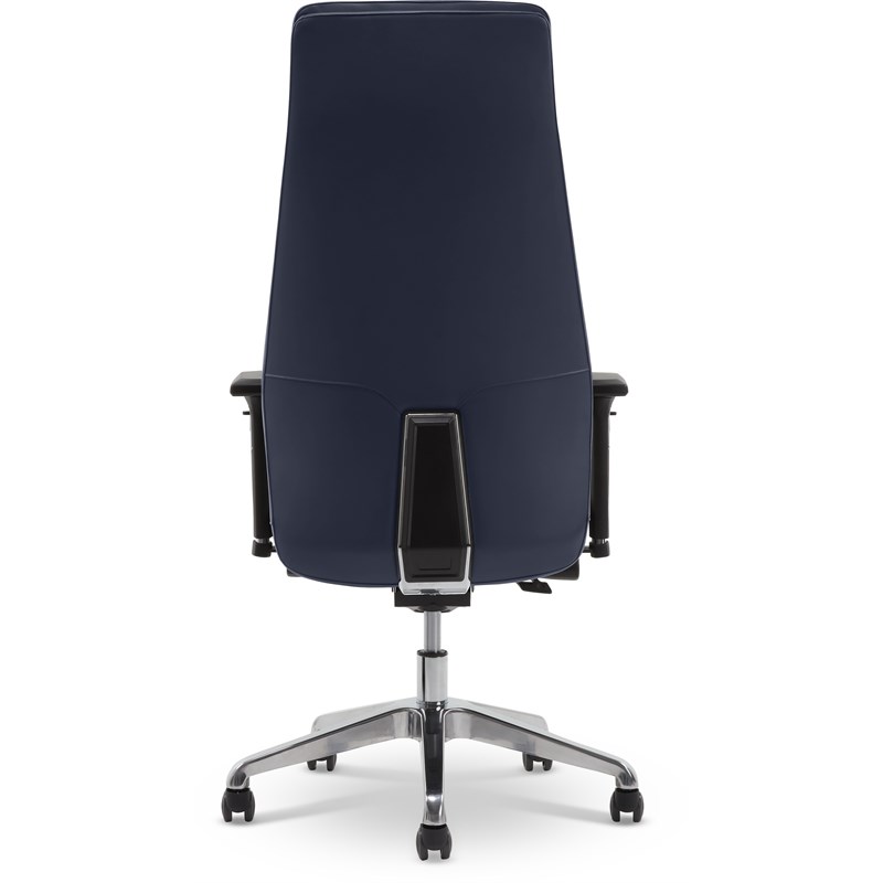 StyleWorks NYC High Back Executive Office Chair with Adjustable Arms Sapphire