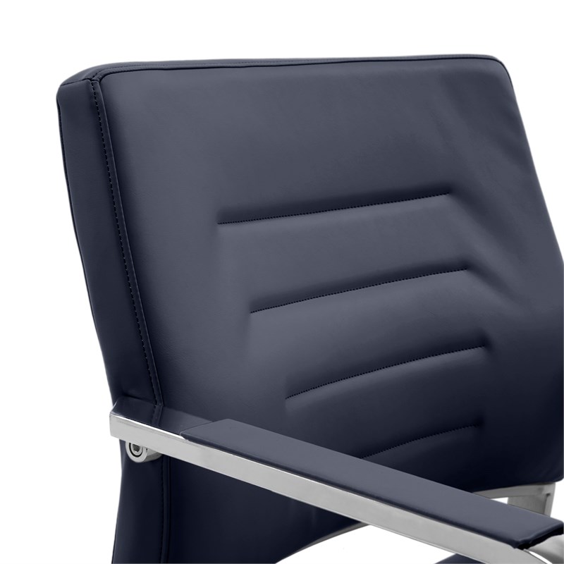 StyleWorks Milan Metal Arm Guest Chair Sapphire