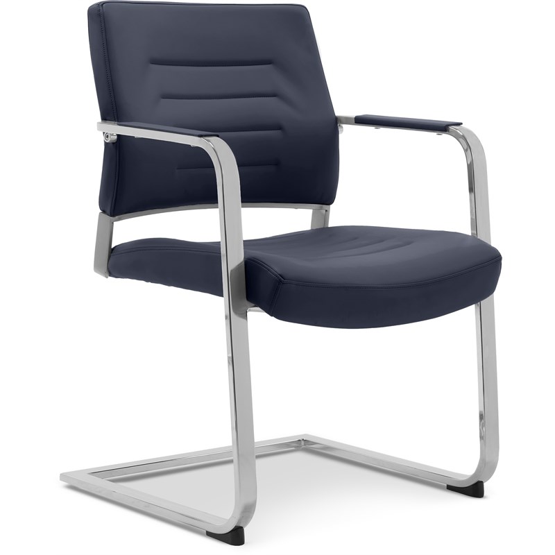 StyleWorks Milan Metal Arm Guest Chair Sapphire