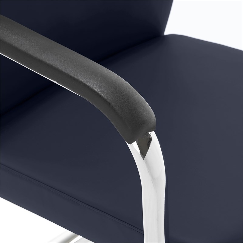 StyleWorks NYC Metal Arm Guest Chair Sapphire