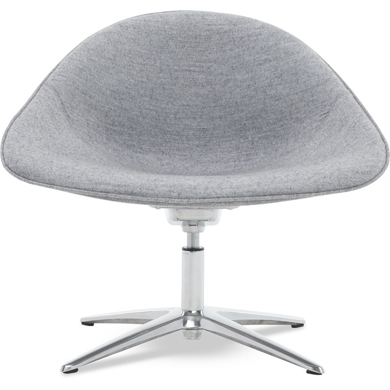 StyleWorks Paris Swivel Lounge Chair Flannel Gray