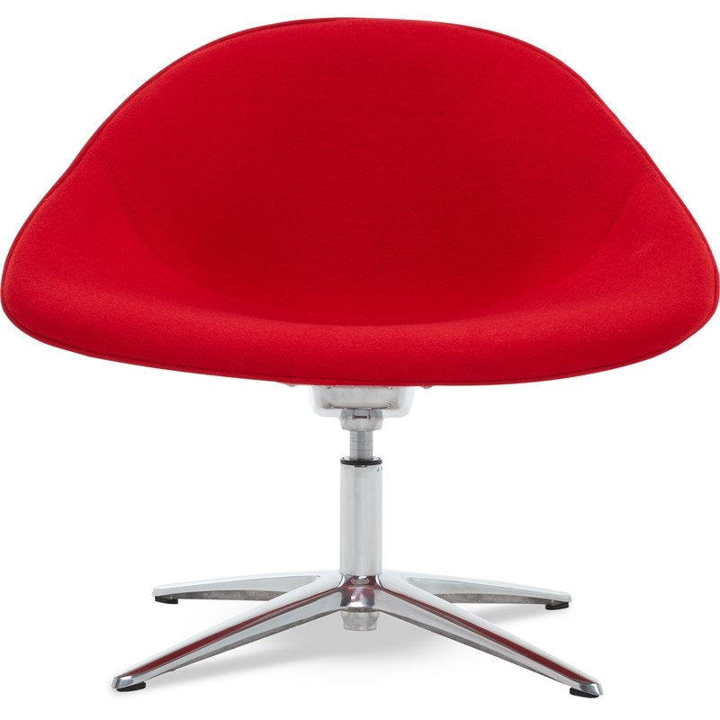 StyleWorks Paris Swivel Lounge Chair Ruby Red