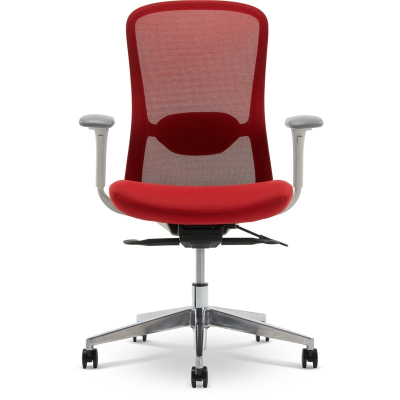 StyleWorks Tokyo Mid Back Mesh Chair Crimson Red