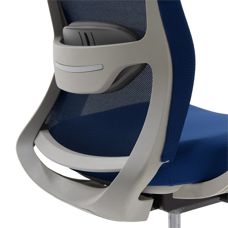 StyleWorks Tokyo Mid Back Mesh Chair Indigo Blue