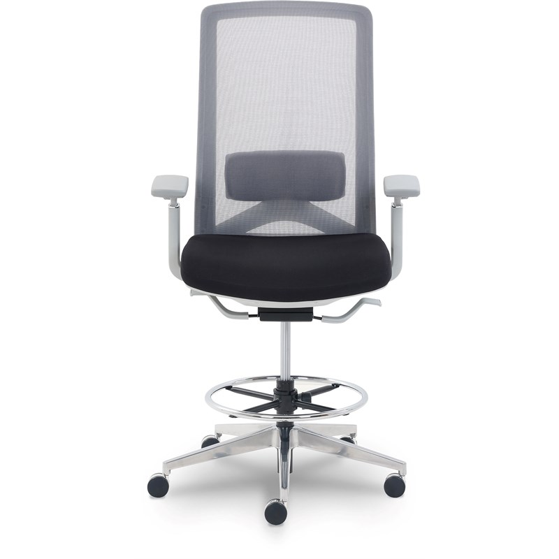 StyleWorks LA Sit-To-Stand Mid Back Office Chair Black