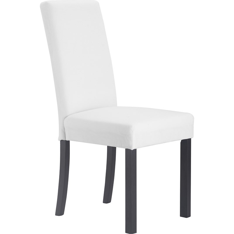 Click Decor Grayson Slipcover Dining Chair Set of 2 Ivory Homesquare