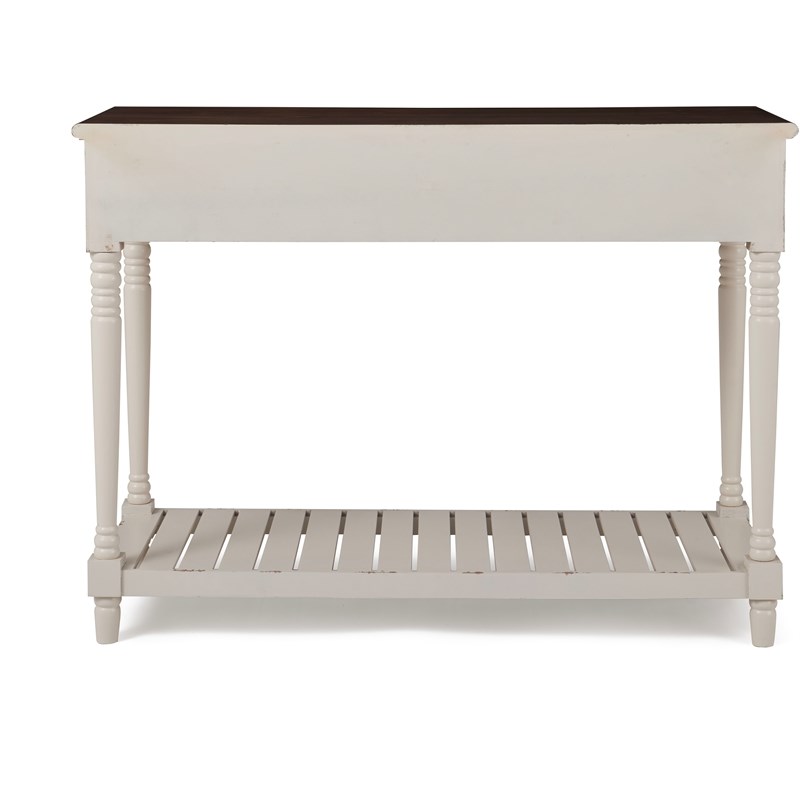 ClickDecor Baker Console Table Antique White Homesquare