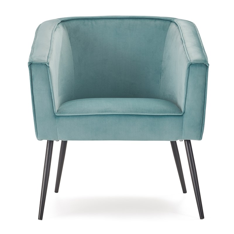 Adore Decor Rani Modern Velvet Accent Chair in Teal Blue