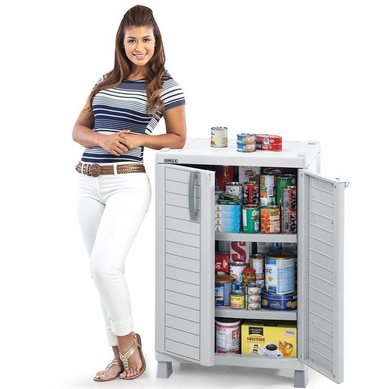 Rimax Light Gray Medium Storage Cabinet