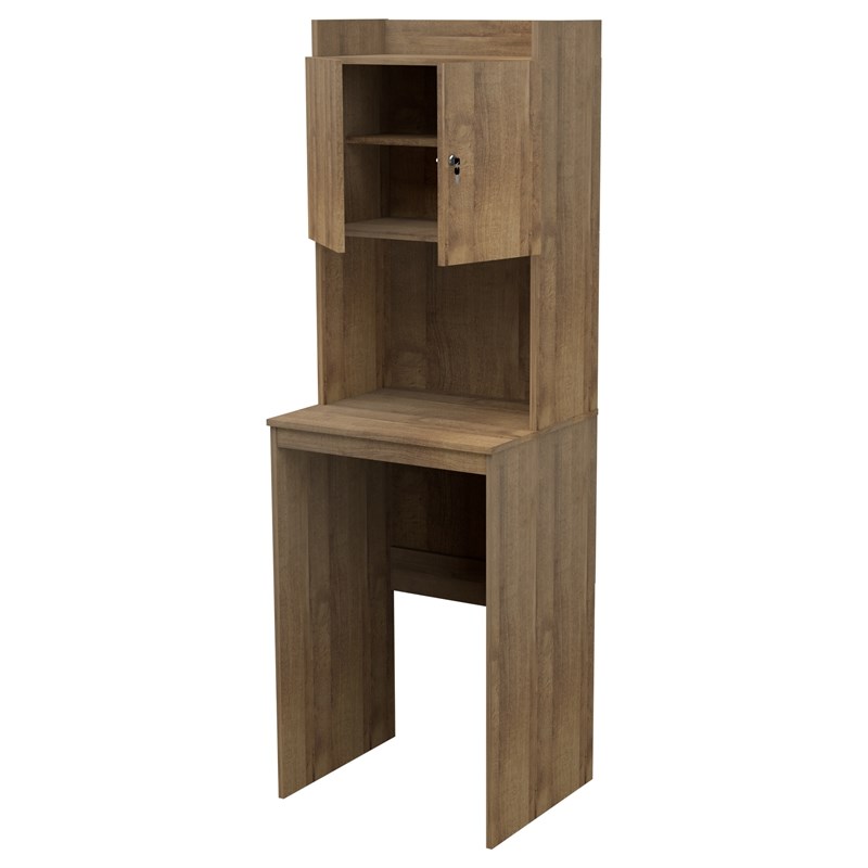 Inval Engineered Wood Mini Refrigerator/Microwave Storage in