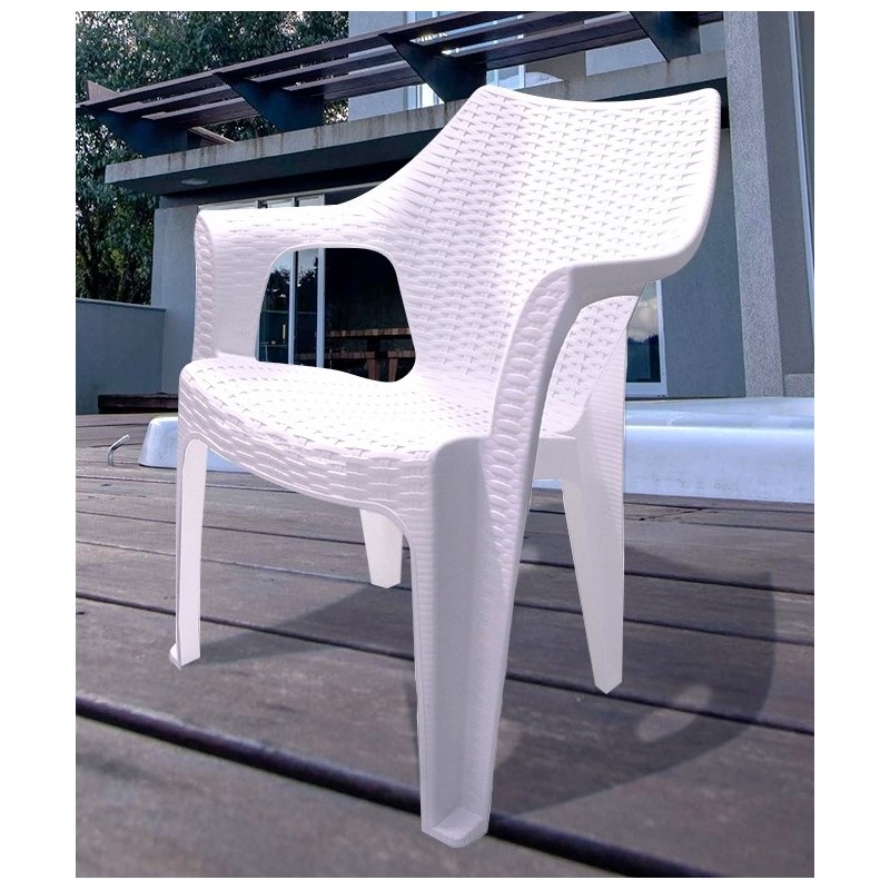 Inval Indoor/Outdoor Comfort Chair 4-Pack in White