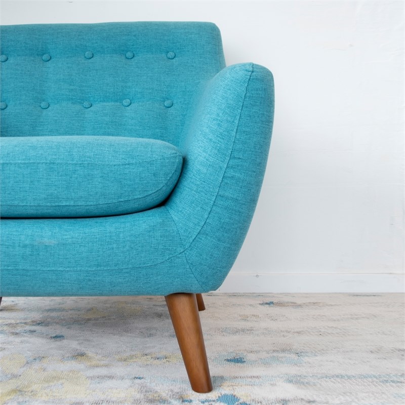 Mid Century Modern Wesley Turquoise Fabric Accent Chair Ash4751   1975891 6 L 