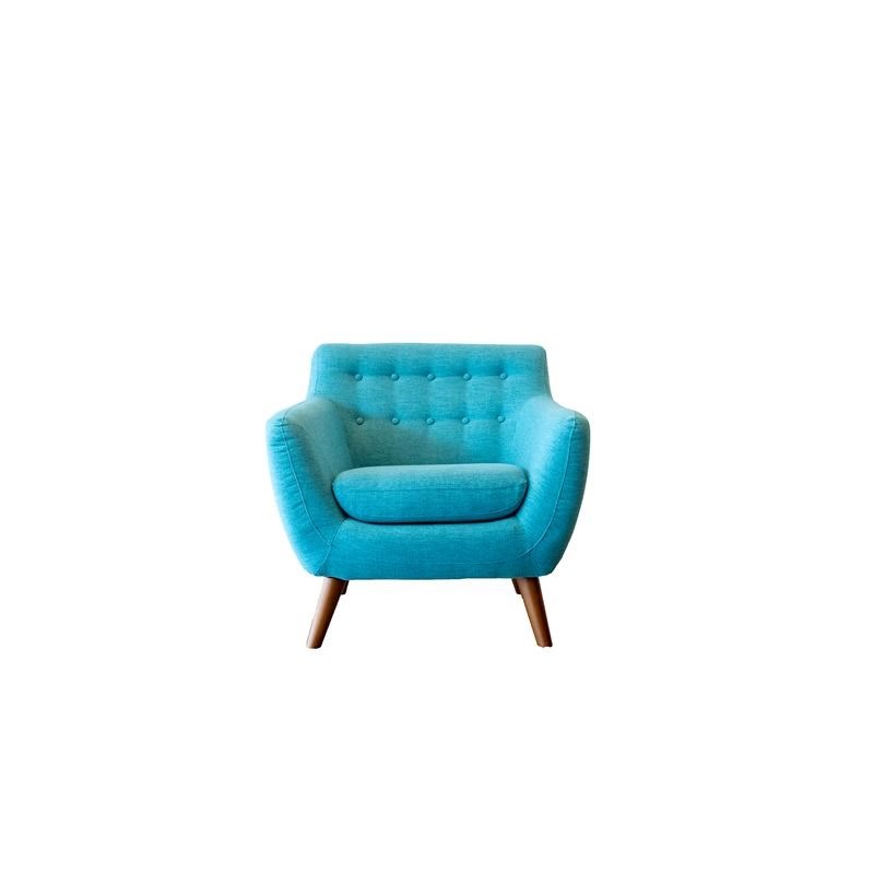 Mid Century Modern Wesley Turquoise Fabric Accent Chair Ash4751   1975891 L 