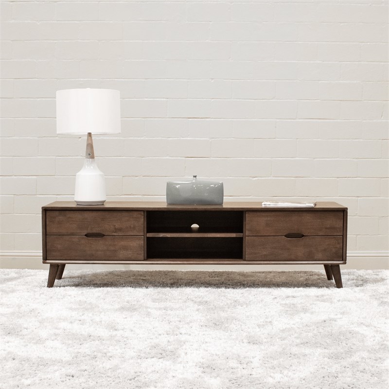 midcentury modern lennon walnut wood tv stand ash7302