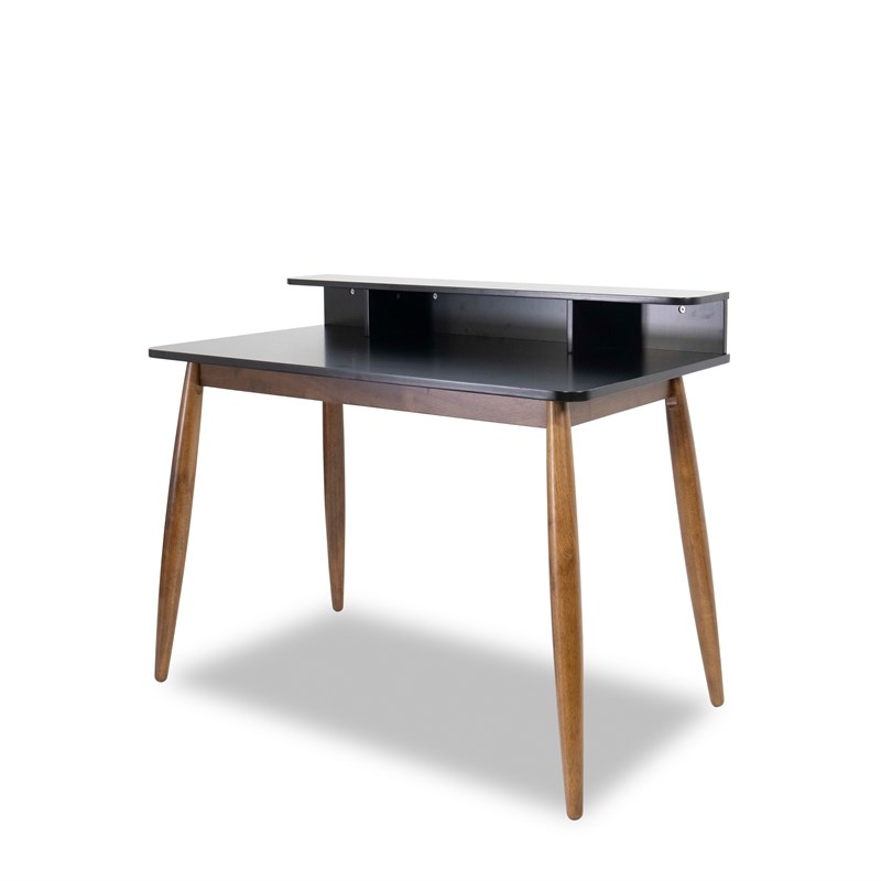 mid century modern phoenix walnut brown study desk ash3266