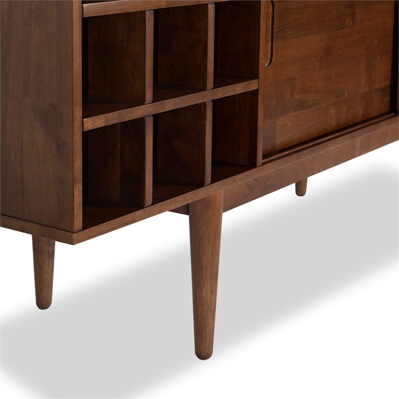 Odell Mid-Century Modern  TV Stand in Brown for TVs up to 65