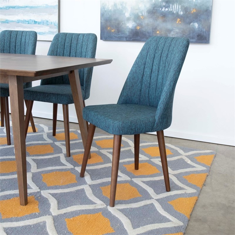 Mid Century Modern Joy Blue Dining Chair Set Of 2 Ash3362   2012415 7 L 