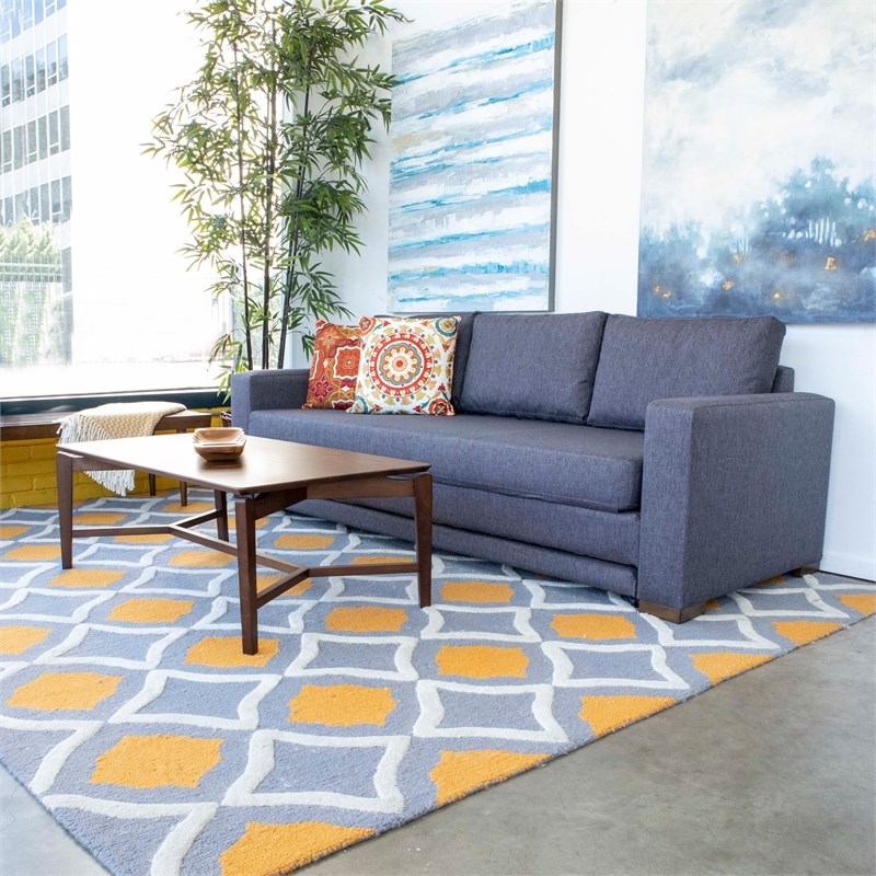 Mid Century Modern Roder Gray Sleeper Sofa Homesquare